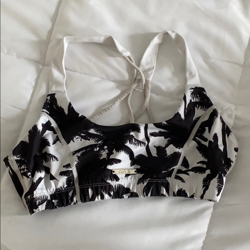 L’urv Palm Print Sports Bra size M